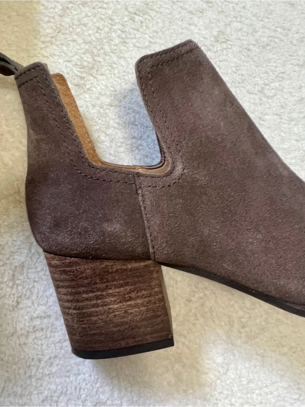 Lucky Brand Jabilo Leather Suede Booties - Size 7.5